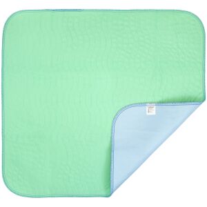 FizioTab® újrafelhasználható vízálló betét, mosható matracvédő, inkontinenciás betegek, felnőttek és gyermekek számára, 90 x 85 cm, zöld/kék 132926932 - Vízhatlan matracvédő