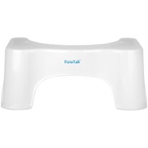 FizioTab® Small WC-zsámoly, fehér, elülső nézet - Fellépő