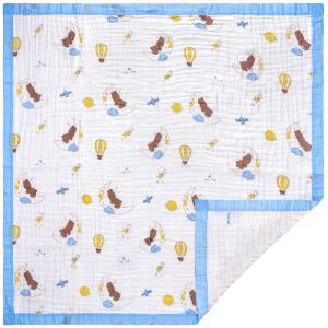 Paturica FizioTab® pentru Bebe, din Muselina 6 Straturi, 110 x 110 cm, din Bumbac, Model Ursi 132918991 - Paturici bebe