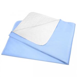 Vízálló, mosható és újrafelhasználható FizioTab®, inkontinencia betegek és gyermekek számára, 130 x 92 cm, kék/fehér 132949060 - Vízhatlan matracvédő