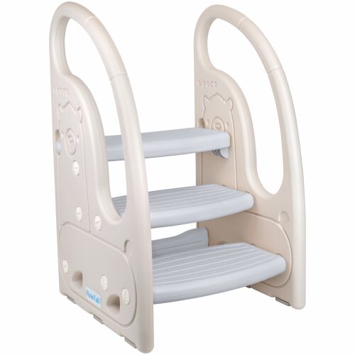 Scarita FizioTab® Alpaka, 3 Trepte, Alb/Gri, pentru Baie, Bucatarie si altele