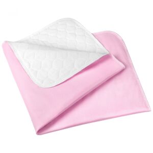 Aleza Impermeabila, Lavabila si Reutilizabila FizioTab®, pentru Pacienti cu Incontinenta si Copii, 91 x 85 cm, Roz/Alb 132949680 - Vízhatlan matracvédő