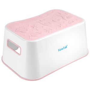 Стъпало FizioTab® Space Booster с противоплъзгаща повърхност и дръжки, розово - Свържете се с