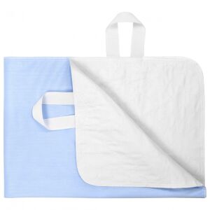 FizioTab® Nagyméretű Ágytál FOGÓKKAL a Könnyű Kezeléshez, Vízálló Matracvédő, Inkontinencia Betegeknek, 131 X 90 cm, Kék 132913250 - Vízhatlan matracvédő