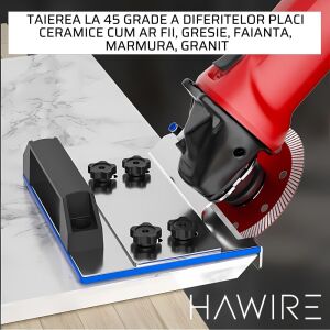 HAWIRE SP-45 45 fokos csempevágó vezető sarokcsiszolóhoz, precíz vágásokhoz kerámia csempékhez, márványhoz, gránithoz - Csiszoló kiegészítő