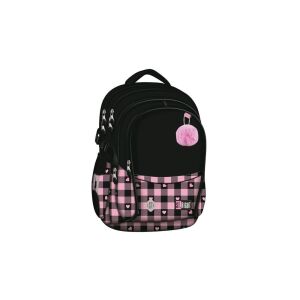 St.Right - Pink Checkered ergonomikus iskolatáska, hátizsák - 3 rekeszes (680366) 128571137 - Unipap