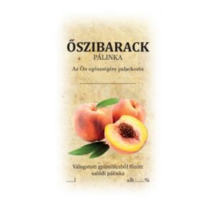 Matrica őszibarack 50db/csom. 128571513 - Bor & Pálinka főzés