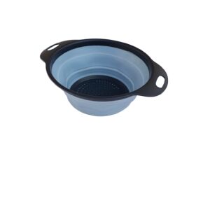Strecuratoare pliabila pentru fructe si legume, 25 cm, albastru+negru