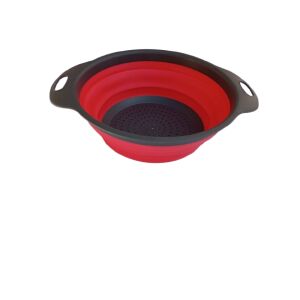 Składany durszlak do owoców i warzyw 30 cm, czerwony + szary 128572086 - Filtr i sito