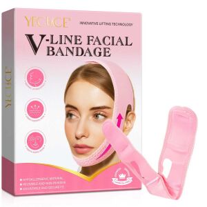 Bandaj Facial Premium pentru Reducerea Barbiei Duble, Lifting Facial, V-Line, Non-Invaziv 128572156 - Mască și pachet pentru îngrijirea pielii