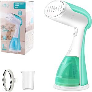 Ručný parný žehlička Arvada® LC 201, biela a zelená, 1500W, 300ml nádrž na vodu, para 27g/min - Parné čističe, Šijacie stroje, Parné stanice, Ručné naparovače, Žehličky a Upratovacie stroje