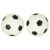 Két fekete-fehér focilabda