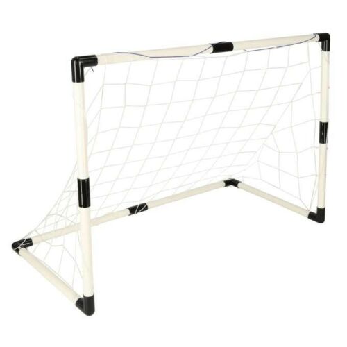 Gyerek focikapu, fehér és fekete, elülső nézet