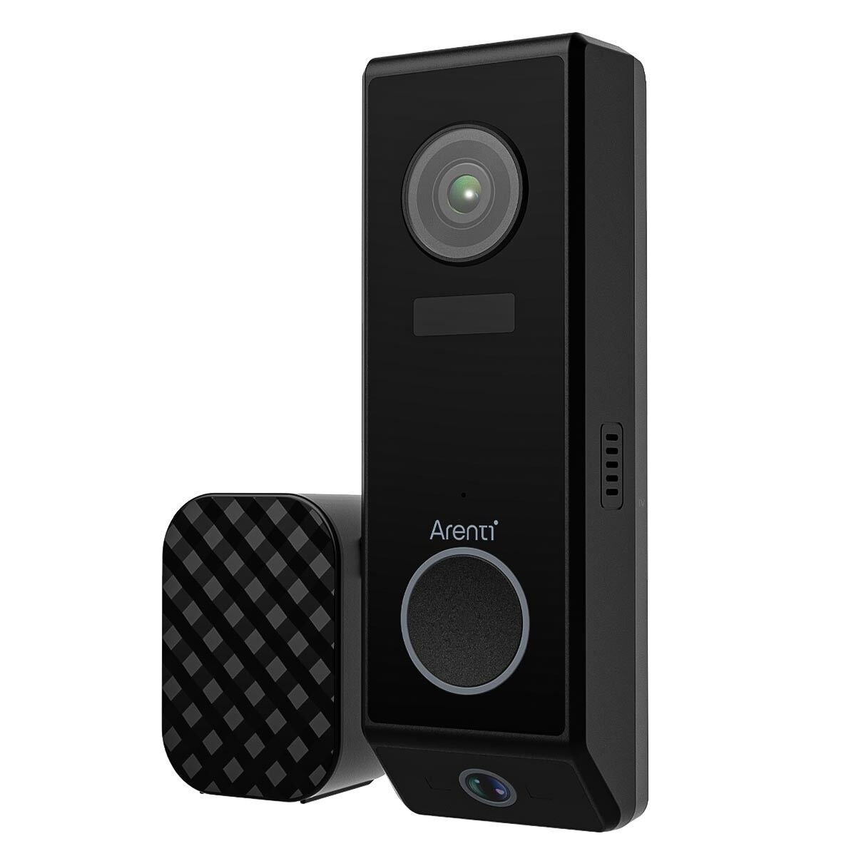 Sonerie Video Arenti P10, WiFi, baterie reincarcabila, vedere nocturna, camera 3+2MP, lentile duale, senzor miscare, alerte Push pe telefon