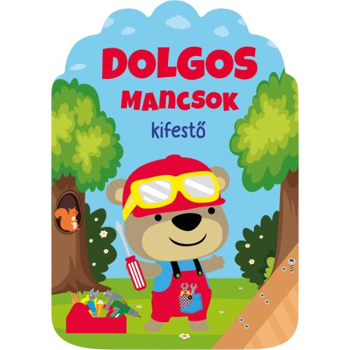 Dolgos Mancsok kifestő, a Szalay Könyvek kiadótól, egy vidám kifestőkönyv, amelyben az állatok dolgoznak, 16 oldal, puha kötés - Szalay Könyvkiadó