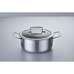 3 rétegű 24 cm-es rozsdamentes acél Lábas fedővel