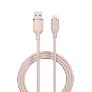 Devia Jelly rózsaszín Lightning - USB kábel 1.2m - Adatkábel