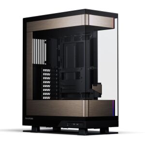 Phanteks Evolv X2 Midi Tower Fekete és Arany számítógépház, ferde nézet - Phanteks
