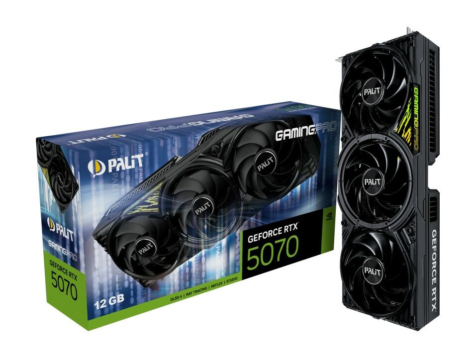 Palit GeForce RTX 5070 GamingPro NVIDIA 12 GB GDDR7 videókártya