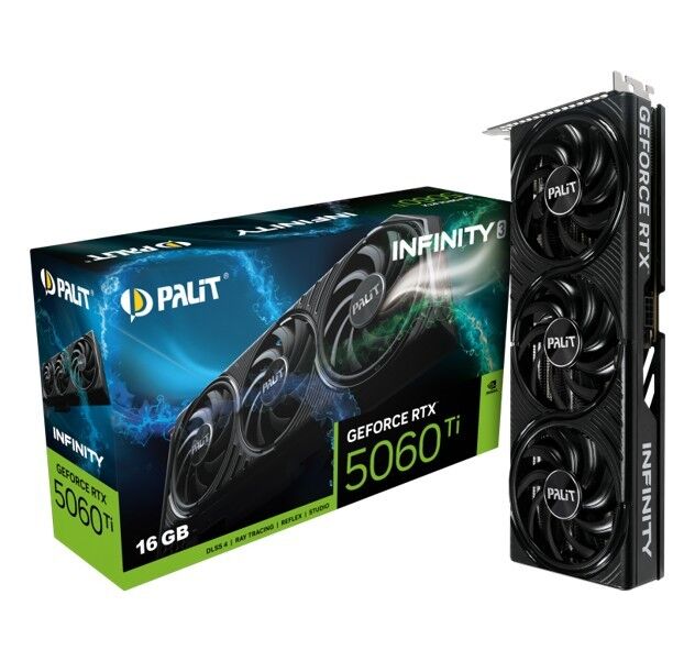 Palit GeForce RTX 5060 Ti Infinity 3 NVIDIA 16 GB GDDR7 videókártya