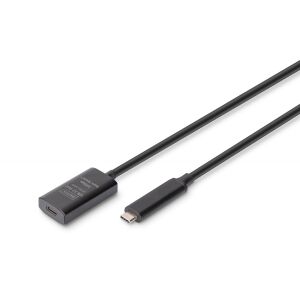 Digitus DA-73112 USB-C - USB-C 3.2 Gen 2 kábel, 5m, fekete - USB kábel