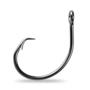 Mustad Demon Wide Gap Circle horog 5/0, fekete nikkel bevonatú, horgász horog - Mustad