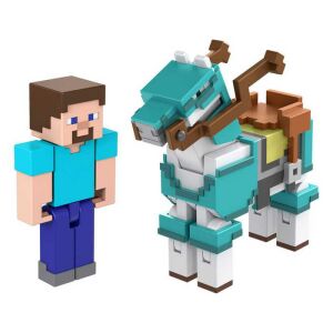 Minecraft Akciófigura csomag - Steve és Armored Horse 8 cm (032068) 143193390 - Mattel