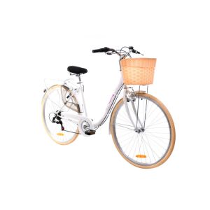 Adria Melody női városi kerékpár, fehér-fekete, 7 sebességes, 28 colos kerekekkel - Adria