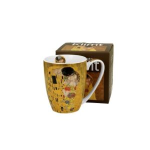 Klimt A Csók Porcelán Bögre, 360ml - Konyha & Étkezés