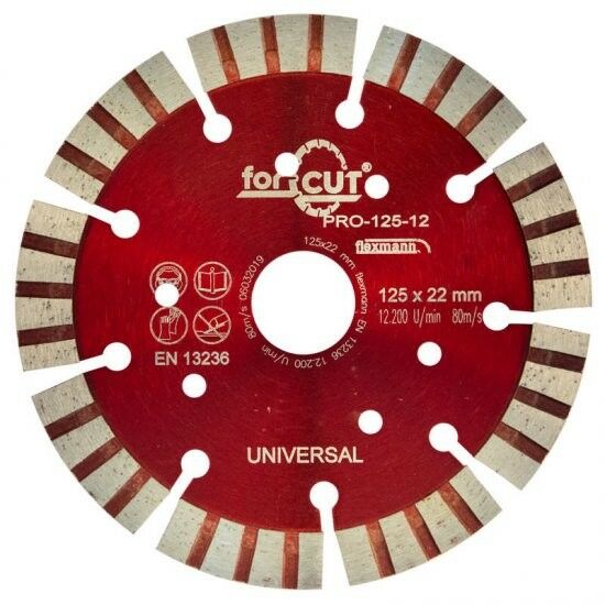 Flexmann For Cut Gyémánttárcsa PRO 125x3,0x12x9x22,2mm turbo Piro...