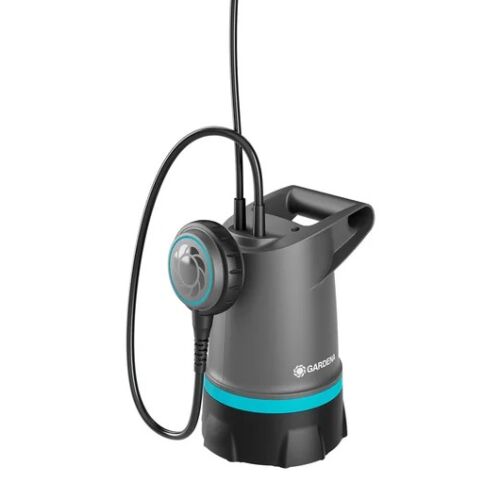 Gardena Basic 20000 clean water submersible pump, angled view
