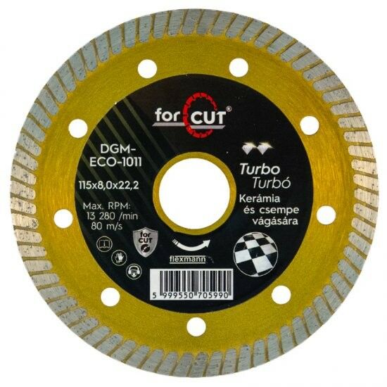 Flexmann For Cut gyémánttárcsa DGM-ECO 115x1,2x8x22,2 arany színű...