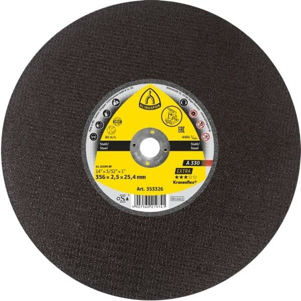 Klingspor A330 305 x 2,5 x 25,4mm vágókorong