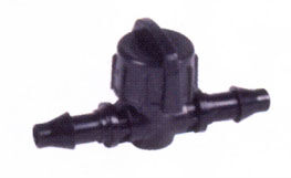 Elzárószelep 6/4mm-es csőhöz tömlővéges csatlakozással