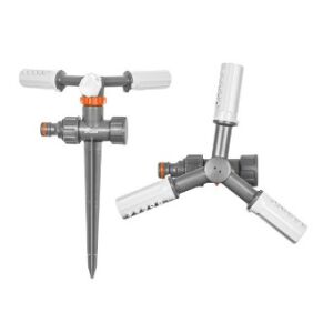 WHITE LINE 3-Arm Rotating Sprinkler on Spike, 109m2 Coverage - Bradas