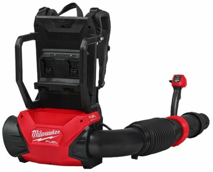 Milwaukee M18F2BPB-0 dupla akkumulátoros háti lombfúvó,akku és tö...