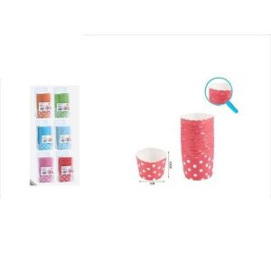 Family muffinpapír 12db-os 5X5,5cm pöttyös 6F. szín 128650979 - Muffin papír