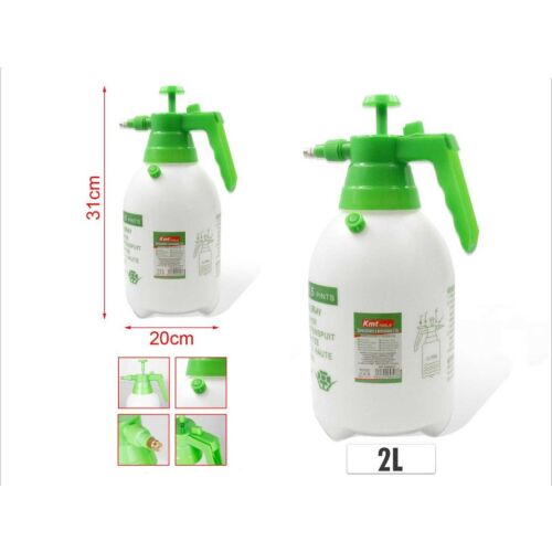 2L-es kerti permetező pumpa, 31cm x 20cm, fehér és zöld műanyag - Permetező