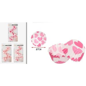 Family muffinpapír "szívek" 7cm 80db/csom 128651856 - Muffin papír