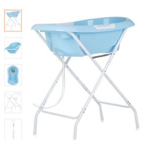 Chipolino Noemi kád állvánnyal, kék, 87cm - Babakád, Kádállvány