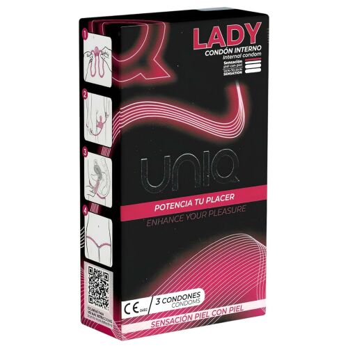 Uniq Lady - női óvszer (3db) 128653716 - Óvszer