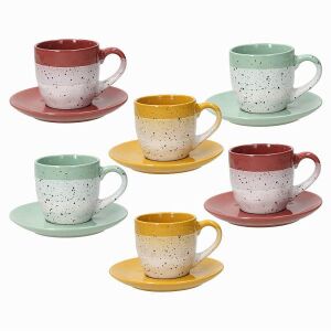 Tognana LAYERS G LOUISE kerámia teás készlet 20cl 6db 128653756 - Teáskészlet