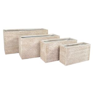 Ontario Tetra Grand kompozit balkonláda szett homokszín 60x21x35-110x40x55cm S4 128674554 - Balkonláda