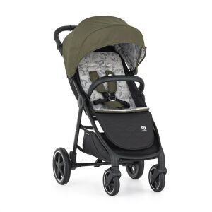 PETITE&MARS Sport stroller Royal3 Black Mature Olive front view - Petite&Mars