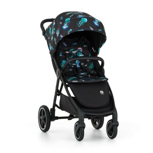 Cărucior PETITE&MARS Sport Royal3 Black Limited100 Jellyfish, vedere frontală - Carucioare
