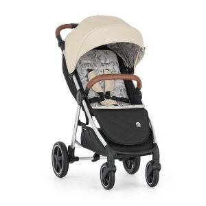 Front view of PETITE&MARS Royal3 stroller in Sahara Beige - Petite&Mars
