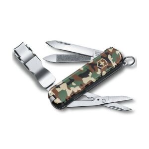 Victorinox Nail Clip 0.6463.94 svájci bicska, körömvágóval, ollóval és reszelővel, terepmintás markolattal - Zsebkés tok & Bicskatok