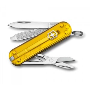 Victorinox Classic SD sárga zsebkés ollóval és körömreszelővel - Victorinox