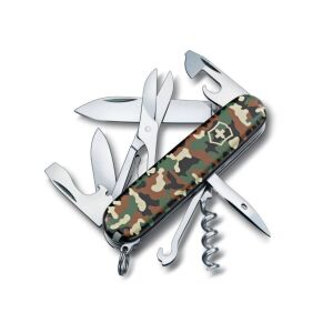 Victorinox Climber Camouflage svájci bicska, többfunkciós eszköz pengékkel, ollóval és dugóhúzóval - Zsebkés tok & Bicskatok