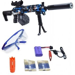 AK12 stílusú akkus játékgépfegyver gyerekeknek – zselégolyó lövedékekkel és védőszemüveggel (BBJ) 128679087 - Játékpuska, töltény